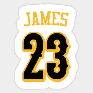 lebron james lakers hollywood Sticker